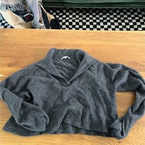 Reformation Cashmere Polo Sweater, size M